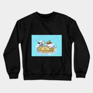 Sushi pirates in the sea Crewneck Sweatshirt